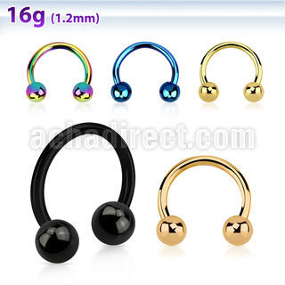cbetb4 barbell circular acero quirurgico anodizado bolas 4mm al por mayor