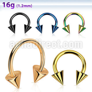 cbetcn5 barbell circular acero quirurgico anodizado conos 5mm al por mayor