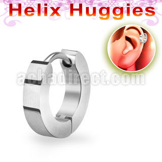 er248m pequeno huggie helix acero quirurgico mate pulido diametro 7mm mayorista