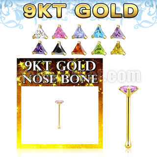 g9nbtm1 piercing nariz hueso oro cz triangulo