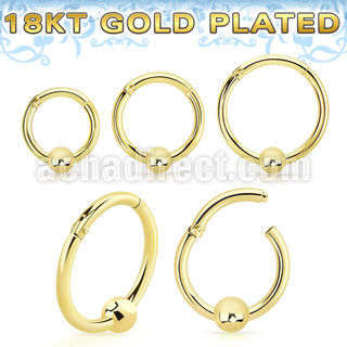 gpsegh16b3 18k gold plated silver hinged segment ring 16g