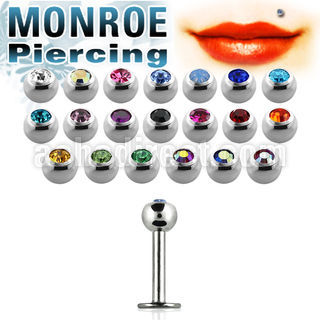 lbcmn piercing monroe acero quirurgico bola joya bisel 3mm 6mm venta