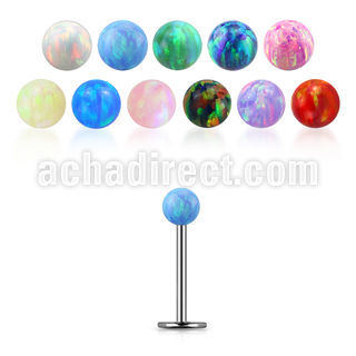 lbop3xs labret acero 316l bola opalo 3mm distribuidor