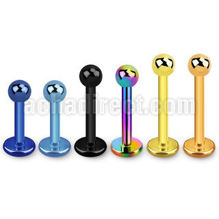lbtb25 labret acero quirurgico anodizado bola 2 5mm al por mayor