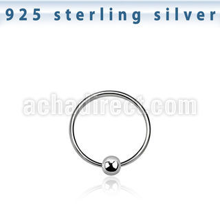 ns05 aro nariz plata esterlina bola 0 6mm 8mm 1 pieza al por mayor