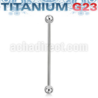 ubbinds titanium g23 industrial barbell 4mm balls