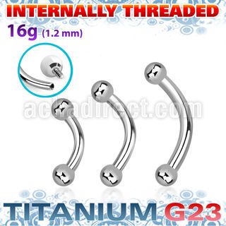 ubneb25i titanium g23 internal banana balls