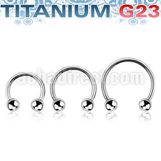 ucbeb4 titanium g23 circular barbell 16g two 4mm balls