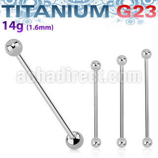 uindb barbell industrial titanio g23 bolas 5mm mayorista