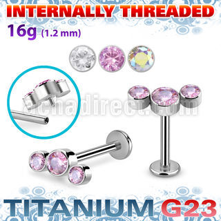 ulbin9 titanium g23 internally threaded labret 3 cz