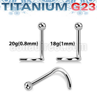 unsb titanium nose screw 20g 2mm ball top
