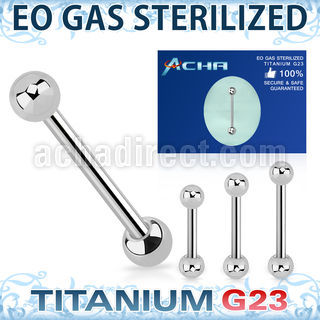 zubbbs piercing esterilizado barbell lengua titanio g23 bolas 5mm distribuidor mayorista