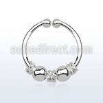 agsep12f anillo septum falso plata 925 1mm alambre balines bolas 12mm venta