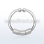 agsep12k anillo septum falso plata 925 1mm alambre envuelto alrededor 12mm distribuidor