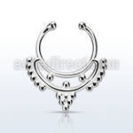 agsepd4 falso septum plata 925 1mm minimalista indio 12mm distribuidor