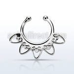 agsepd6 falso septum plata 925 1mm corazon indio 12mm mayorista