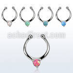 agsepo3 falso septum plata 925 1mm unico opalo 3mm centro 12mm distribuidor mayorista
