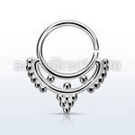 agsepv4 aro septum plata 925 1mm minimalista indio 8mm mayorista