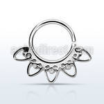 agsepv6 aro septum plata 925 1mm corazon indio 8mm venta