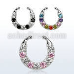 agsepz2x falso septum plata 925 1mm zirconia 2 5mm circular 12mm distribuidor mayorista