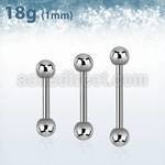 bb18b3 barbell ceja acero quirurgico bolas 3mm distribuidor