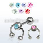 bbccb barbell lengua acero quirurgico bola joya bisel 6mm conectado barbell circular bolas 3mm 16mm distribuidor
