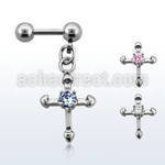 bber19 barbell helix acero quirurgico bolas 4mm cruz zirconita centro distribuidor