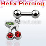 bber447 barbell helix acero quirurgico bolas 4mm cerezas cristal s distribuidor