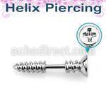 bber49 barbell helix acero quirurgico tornillo estrella rosca rosca 1.2mm al por mayor