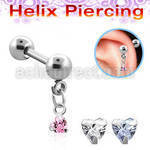 bberv6 barbell helix acero quirurgico zirconita corazon 3mm mayorista