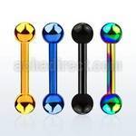 bbetb25 barbell ceja helix acero quirurgico anodizado bolas 2 5mm distribuidor