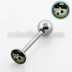 bbfsmg barbell lengua acero quirurgico logo cara sonrisa gafas sol 16mm al por mayor