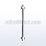 bbindcn4 barbell industrial acero quirurgico 316l conos 4mm distribuidor