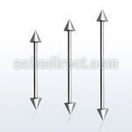 bbindcn barbell industrial acero quirurgico 316l conos 5mm al por mayor