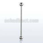 bbinds barbell acero qirurgico industrial extra largo bolas 4mm distribuidor