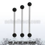 bbinwk5 barbell industrial organico barra acero 316l bolas cuerno negro 5mm distribuidor mayorista