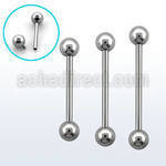 bbsin barbell lengua acero quirurgico bolas 5mm rosca interna mayorista
