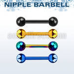 bbtb4 barbell pezon acero quirurgico anodizado bolas 4mm distribuidor