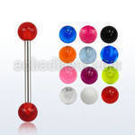 bbuv5 barbell lengua acero 316l bolas acrilicas uv 5mm 16mm distribuidor