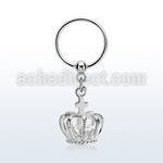 bcrsz590 aro acero quirurgico 316l bola presion colgante corona zirconia plata venta