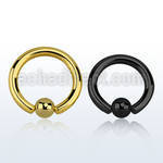 bcrt10 aro bola presion acero quirurgico pvd negro 2 5mm bola 6mm al por mayor