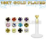 bilbzsrg labret bio flexible transparente zirconita redonda 1 5mm oro 18 kts distribuidor