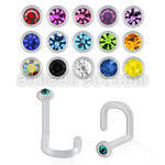 binswc piercing nariz l bio flexible transparente 1mm cristal redondo 1 5mm venta