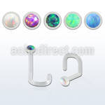 binswo piercing nariz l bio flexible transparente 1mm opalo redondo 1 5mm venta