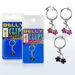 blcp1 piercing falso clip ombligo flores rodio s 1 pieza distribuidor mayorista
