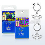 blcp376 piercing falso clip ombligo puno americano colgado 1 pieza mayorista