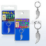 blcp593 piercing falso clip ombligo ala pajaro 1 pieza distribuidor