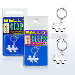 blcp615 piercing falso clip ombligo conciencia autismo colgado pieza rompecabezas 1 pieza distribuidor mayorista