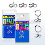 blcp617 piercing falso clip ombligo inifinito colgado cristal 1 pieza distribuidor mayorista