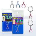 blcp669 piercing falso clip ombligo hueso deseo cristal colgado 1 pieza venta